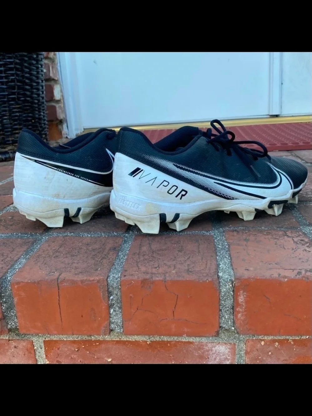 Nike Black and White Men's Cleats